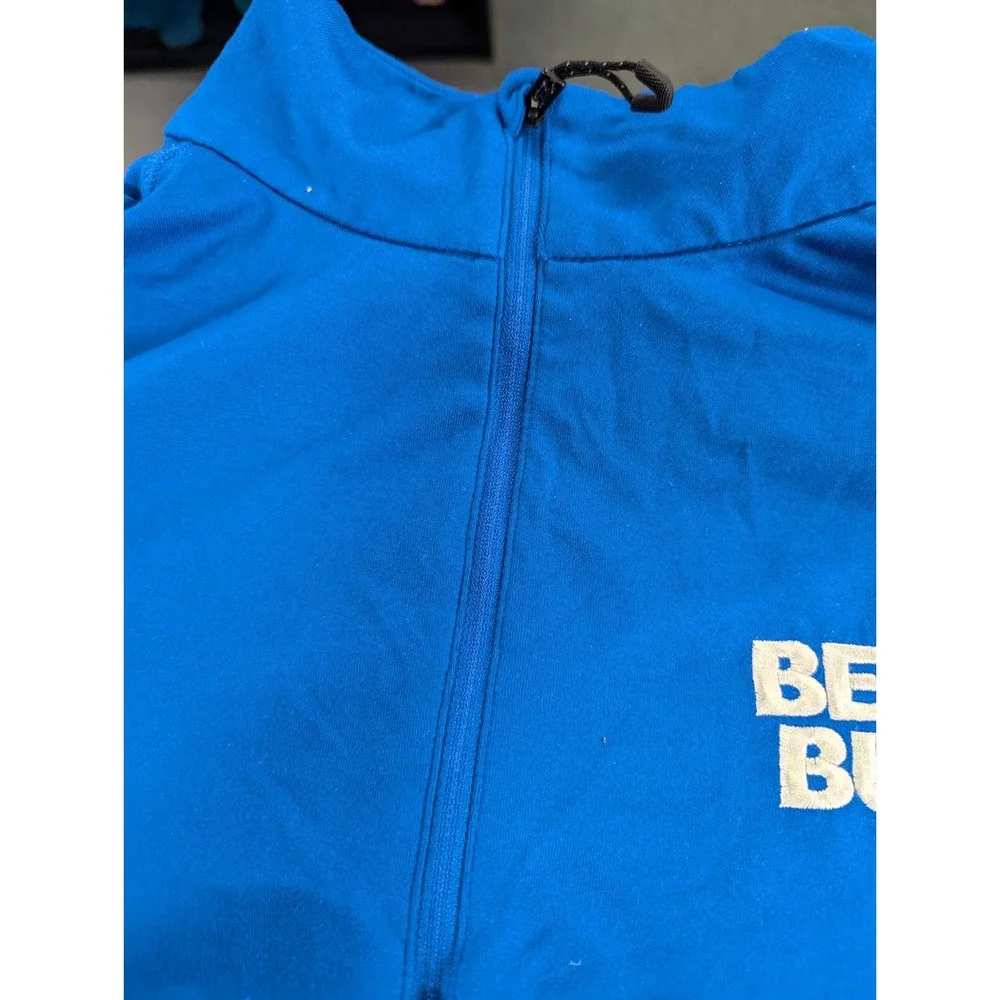 Best Buy pull‎ over shirt top blue large Ogio endurance long sleeve zipper neck